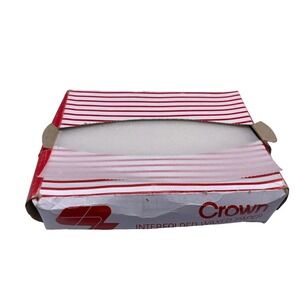 Vintage Crown Interfolded Waxed Paper 1960s 1970s Big Box Rare Advertising